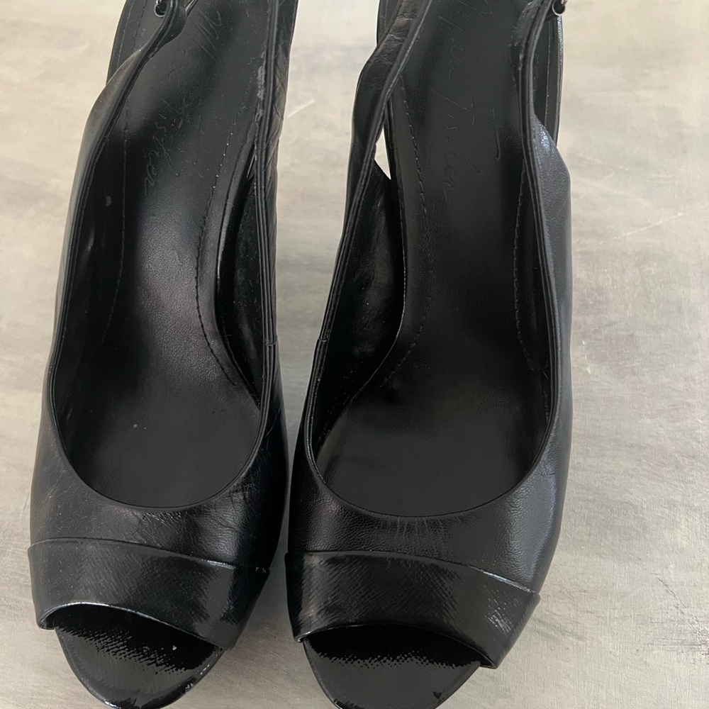 Elegant Black Peep-Toe Women's Shoes